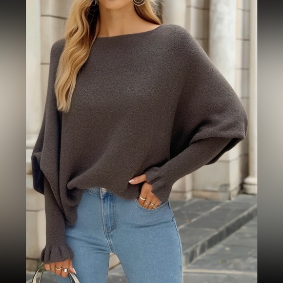 MADE IN ITALY BOHO CHIC KNIT SWEATER - Picture 1 of 2